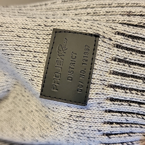 ProJek Raw Mens Pull over Zip Neck Sweater Gray - Picture 5 of 8